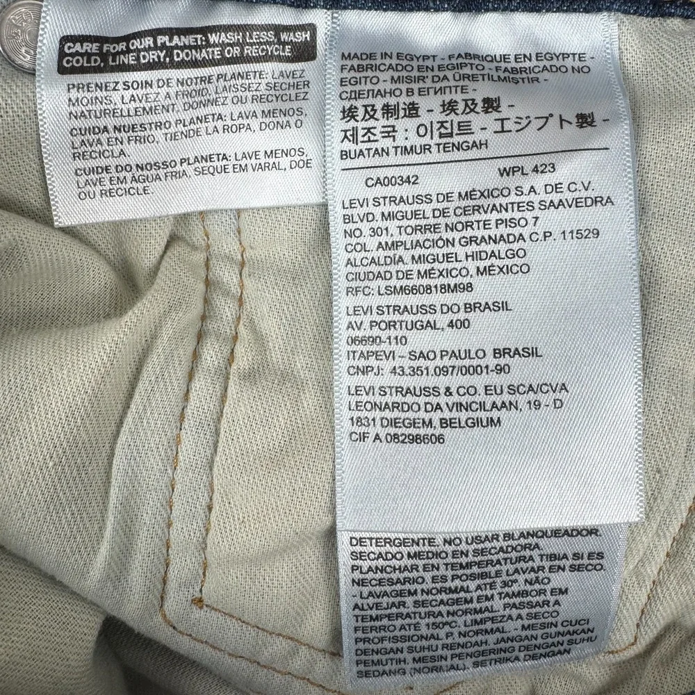 Levi's 502 Jeans Regular Taper Fit Blue Mens 33x32